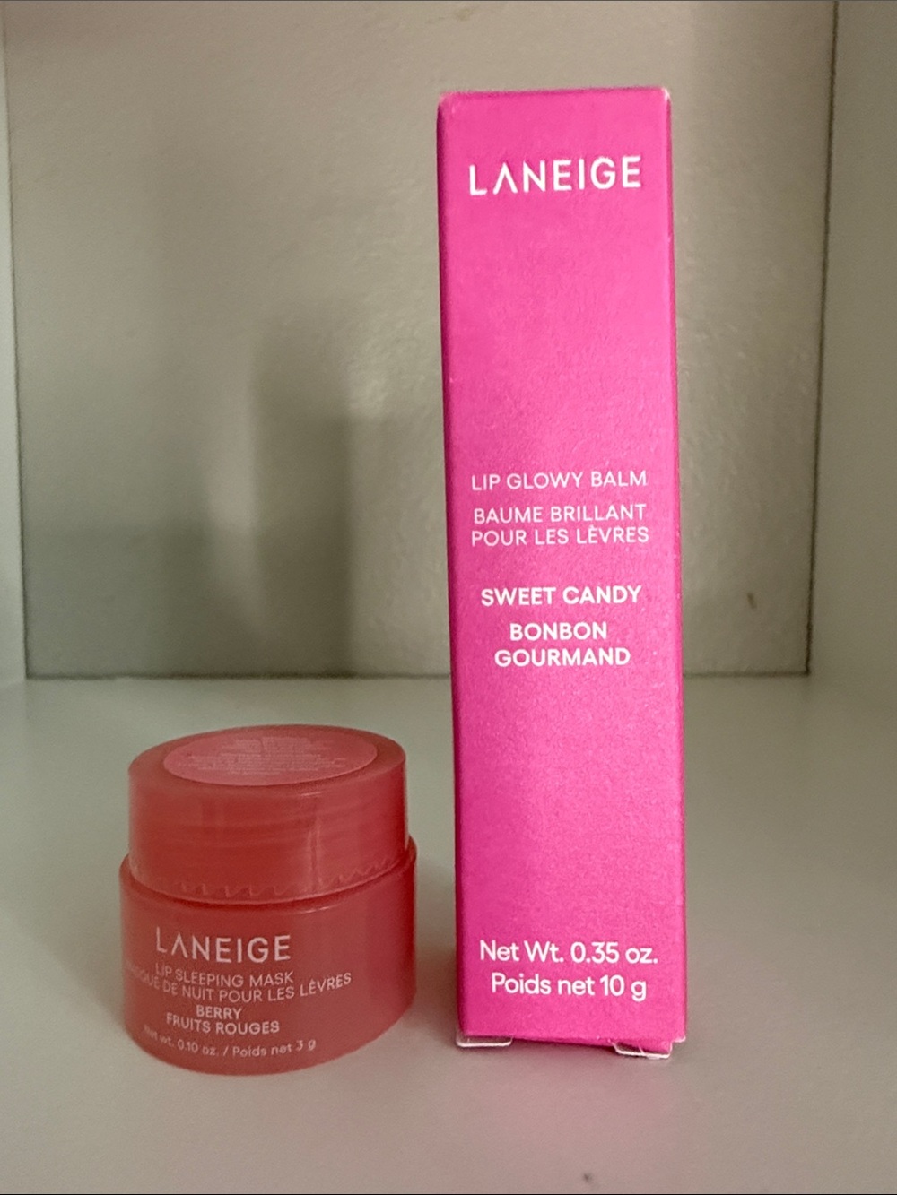 LANEIGE Sweet Candy Lip Glowy Balm & Berry Lip Sleeping Mask